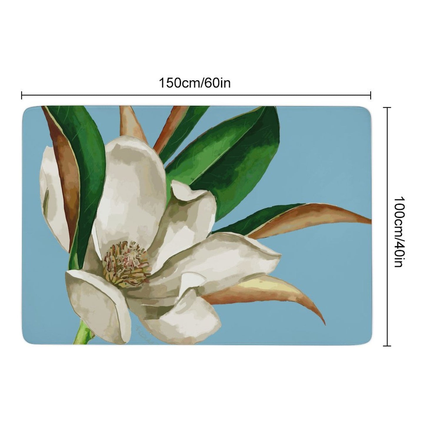 Magnolia Floor Mat for Home-60"x40"