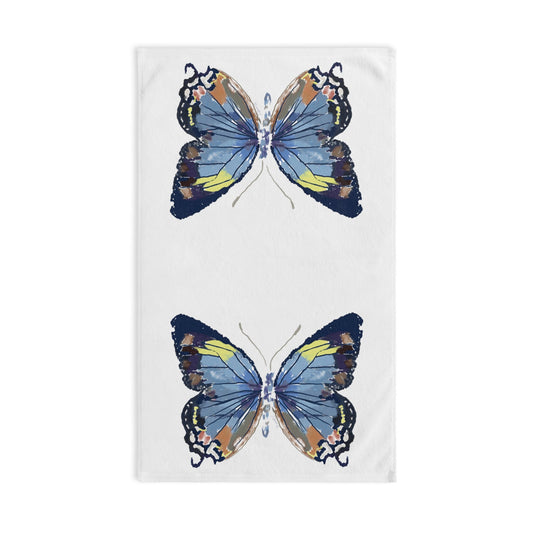 Butterfly Hand Towel (Poly/Cotton) - Blue Cava
