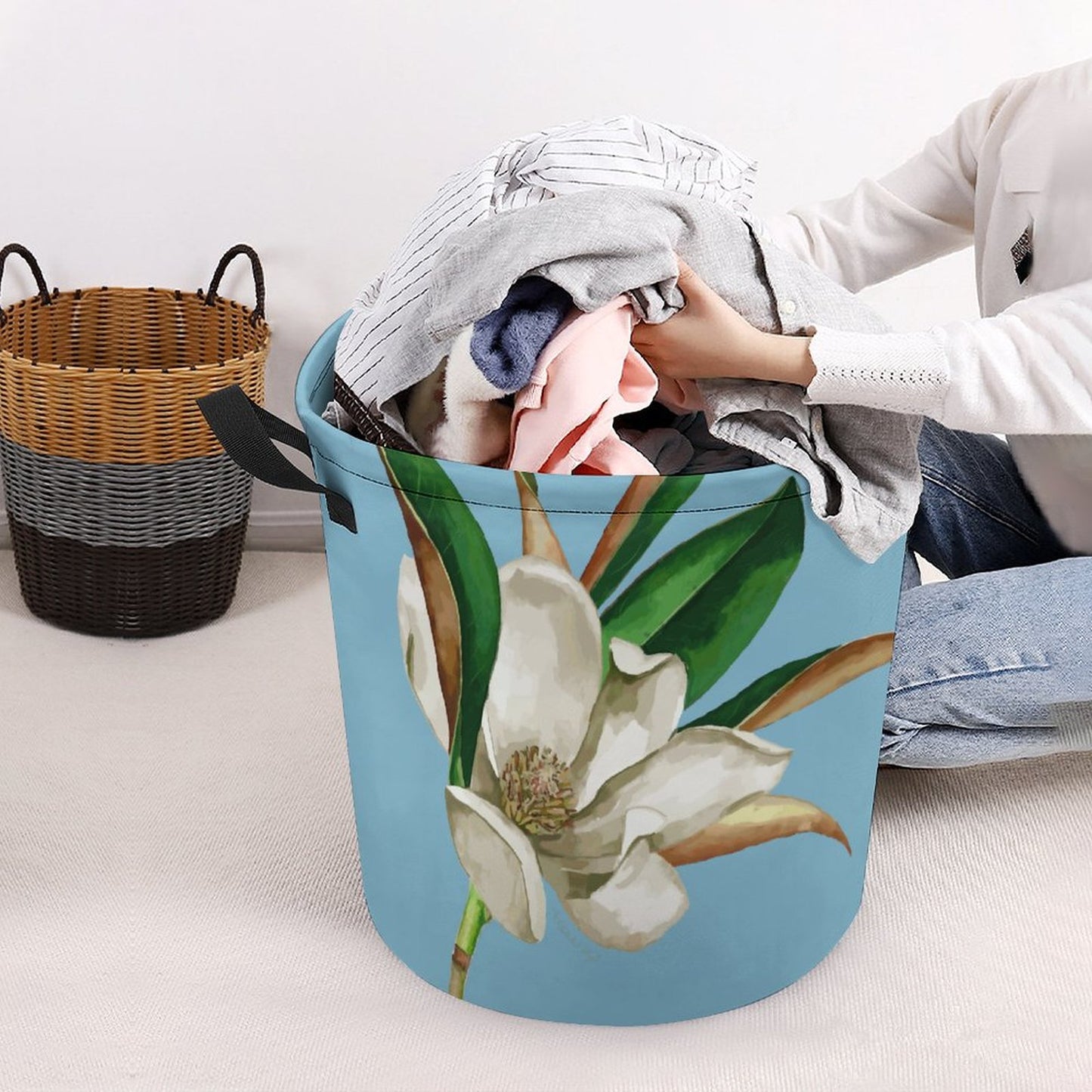 Magnolia Collapsible Laundry Basket