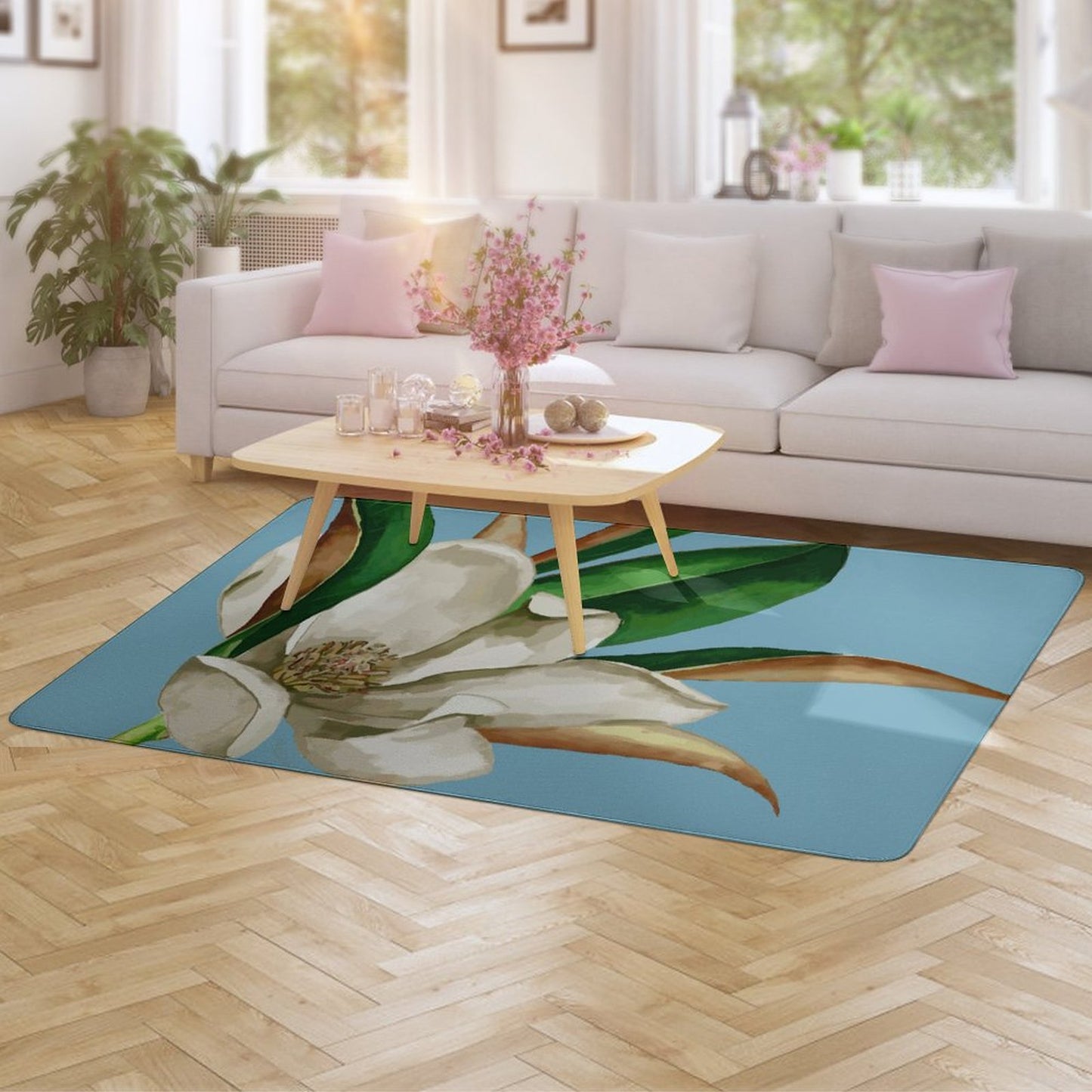 Magnolia Floor Mat for Home-60"x40"