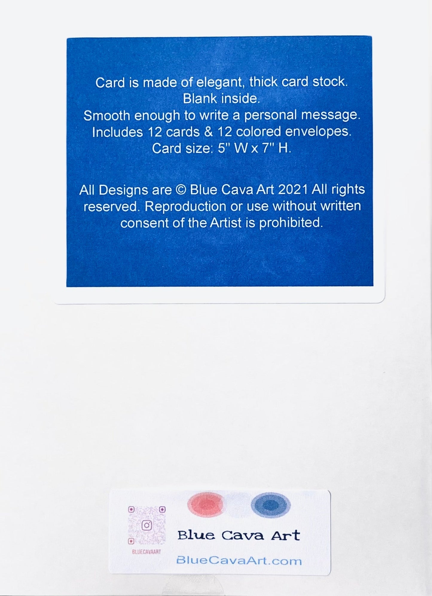 Goldendoodle Greeting card - Blue Cava