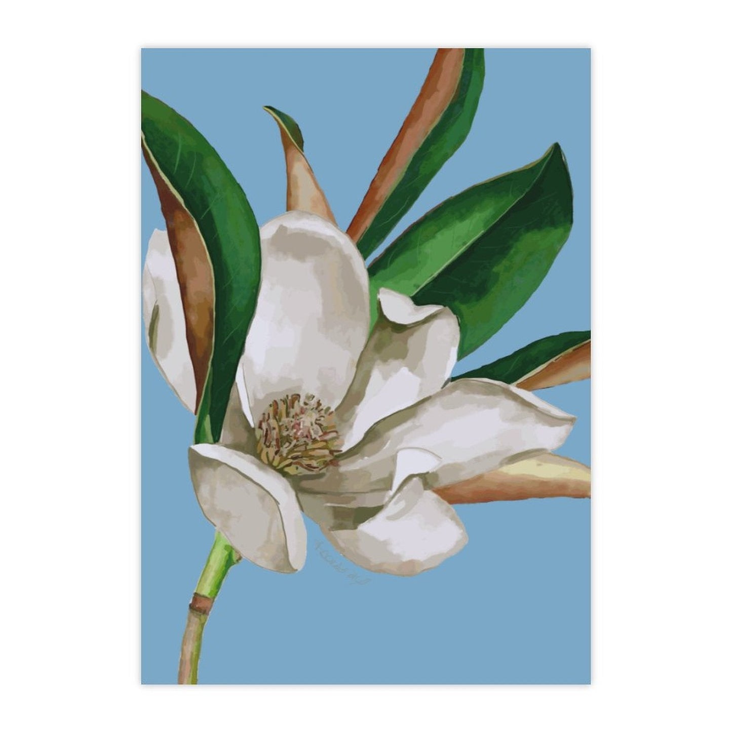 Magnolia Stickers - Blue Cava