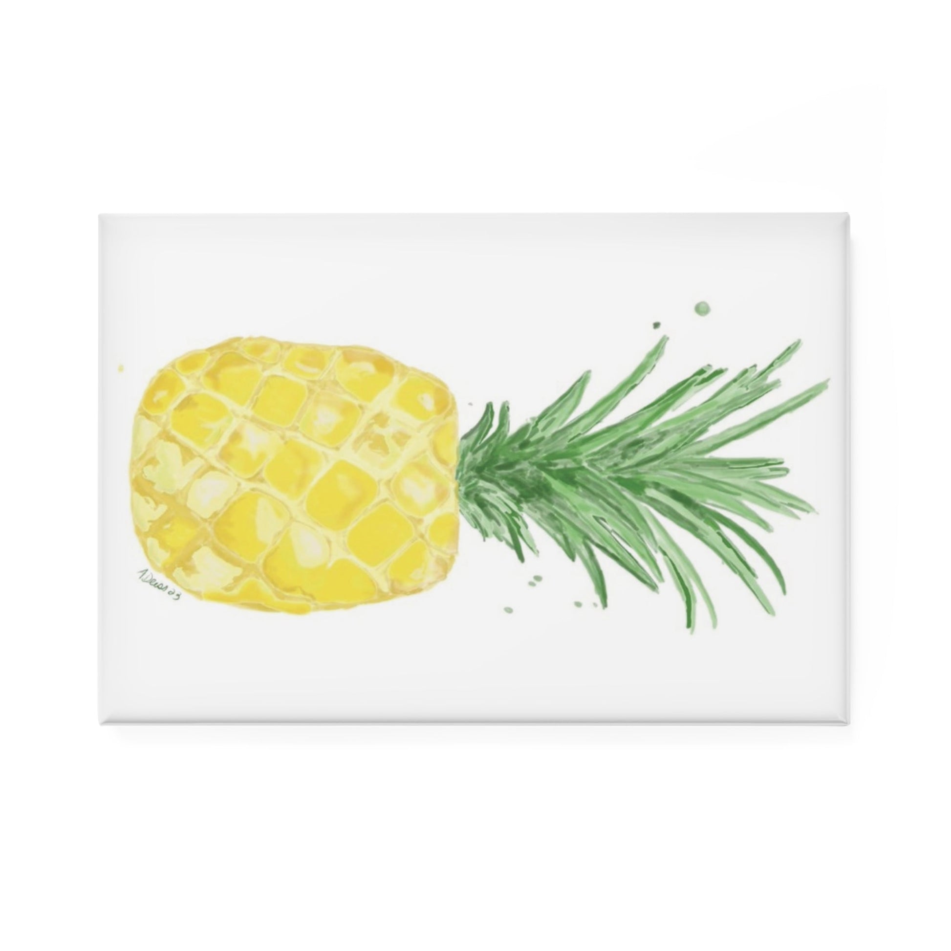 Pineapple Magnet, Rectangle (1 & 10 pcs) - Blue Cava
