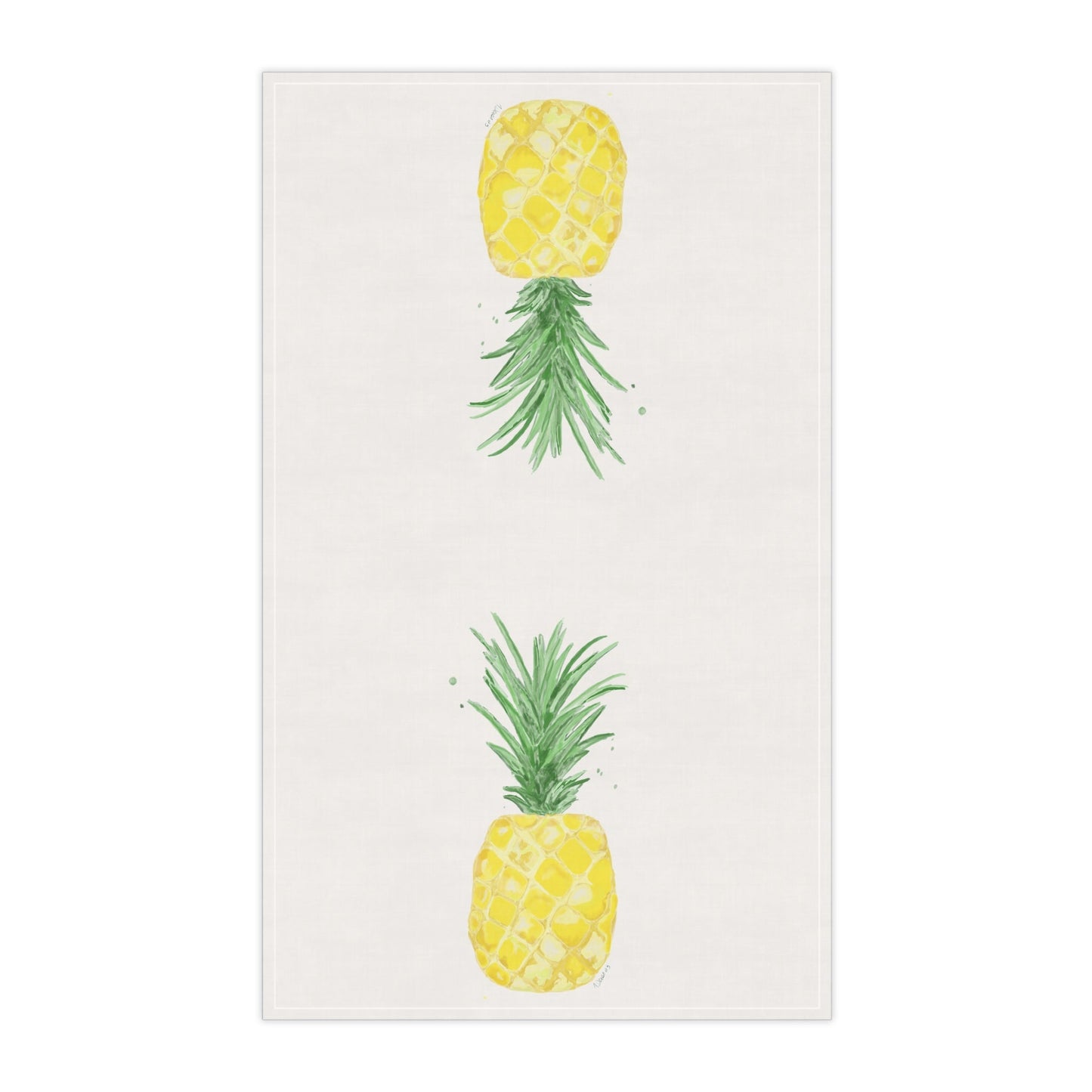 Pineapple Towel - Blue Cava