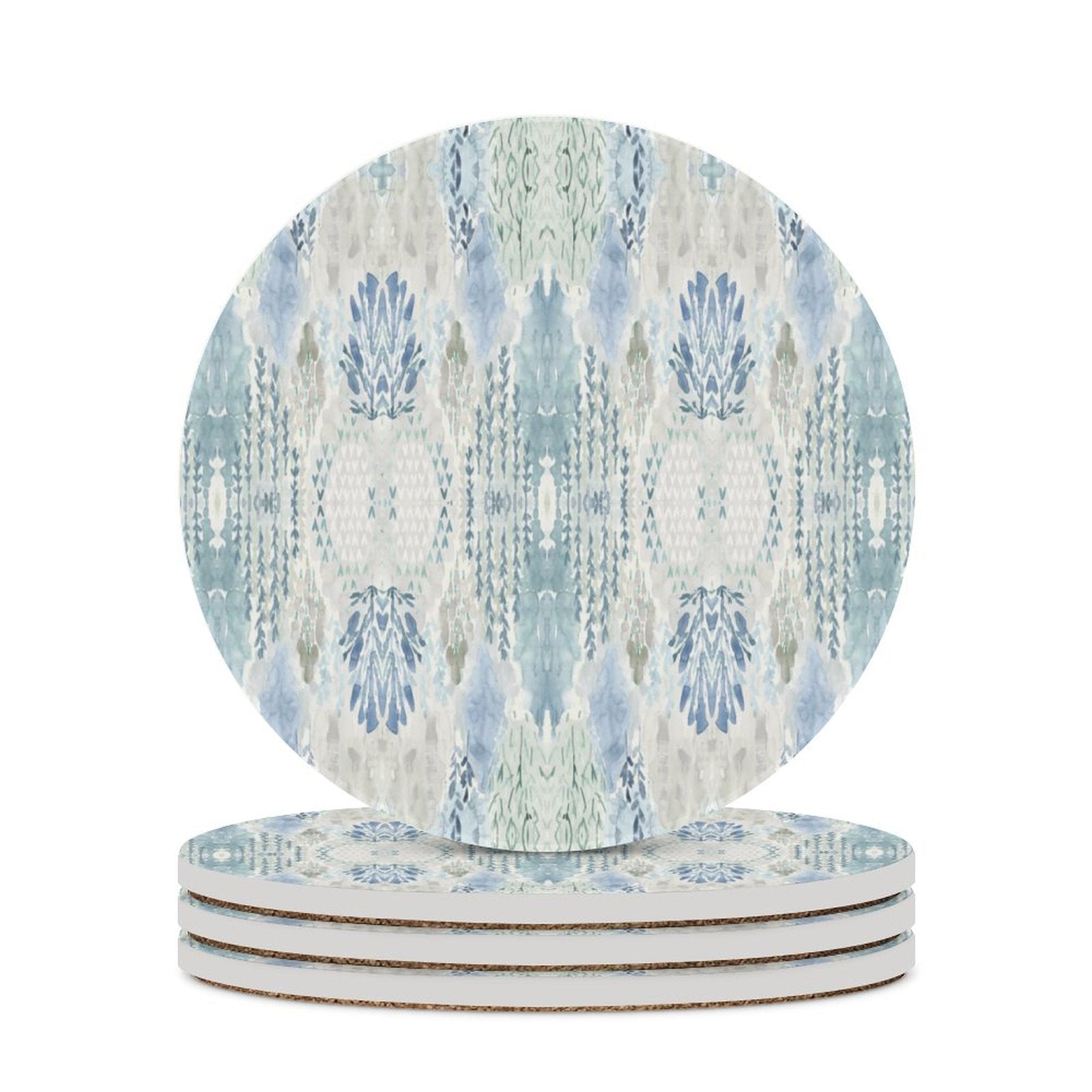 Round Ceramic Coaster - Blue Cava