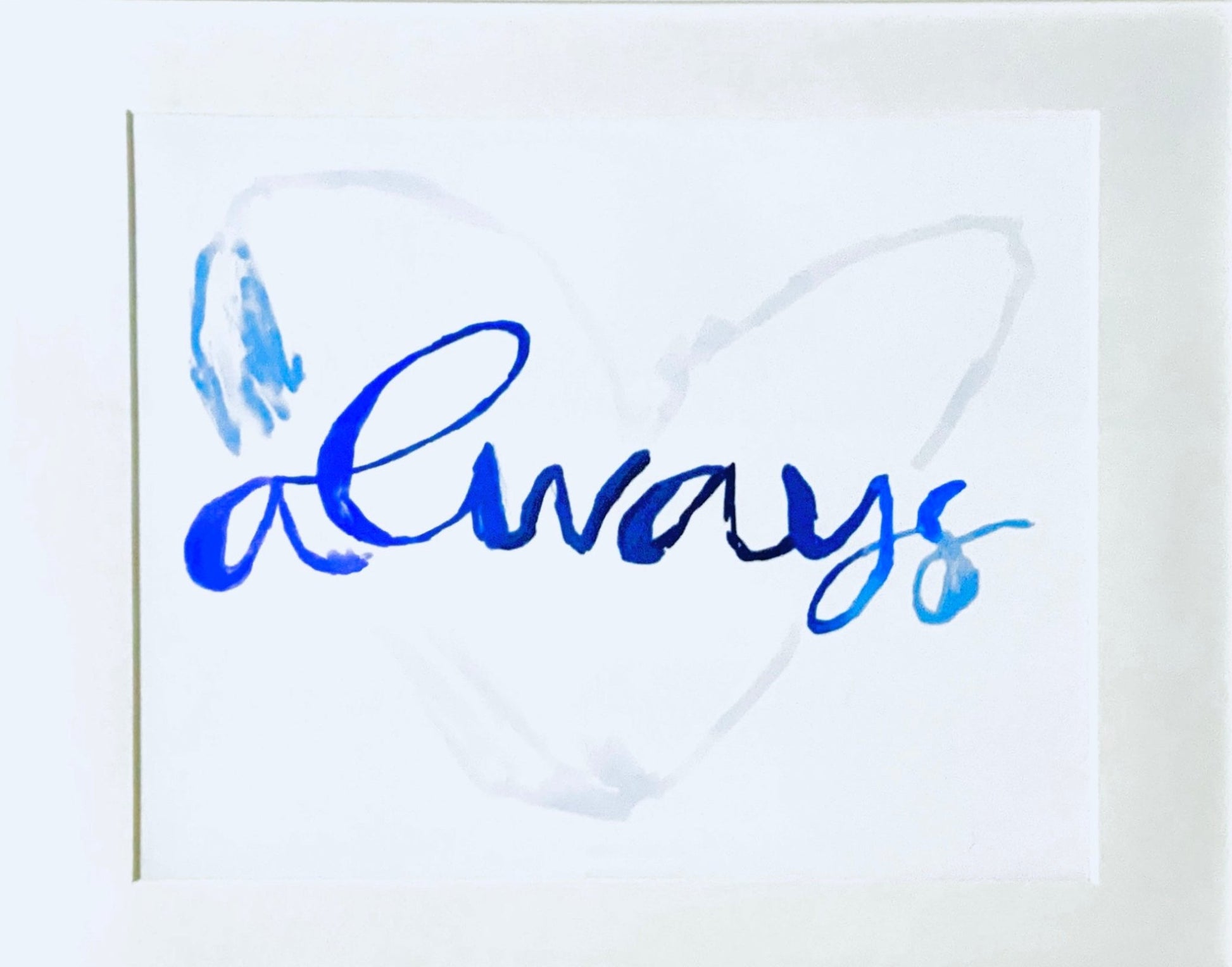 Always Heart Wall art - Blue Cava
