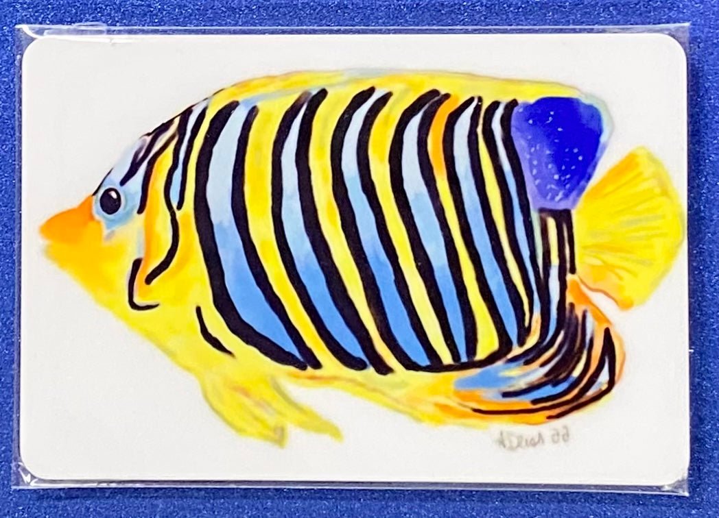 Angel Fish Magnet - Blue Cava