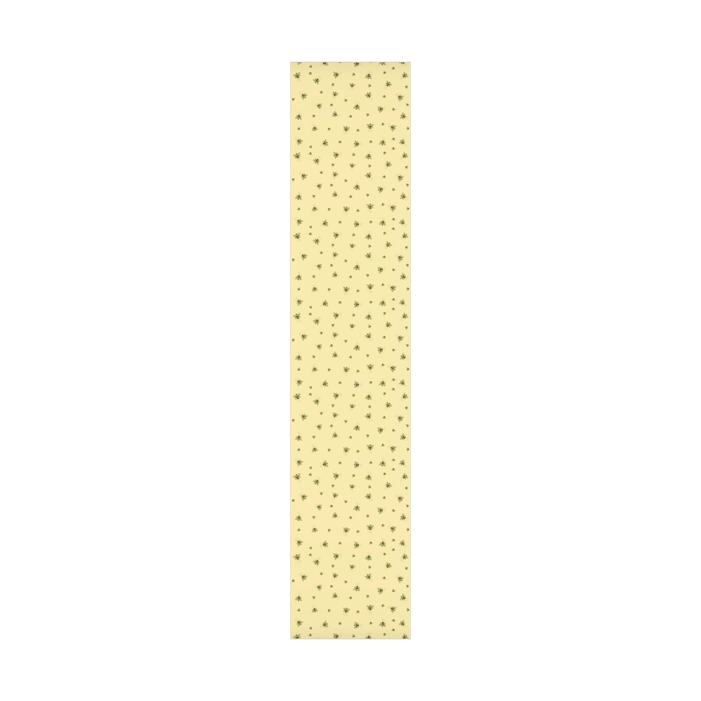 Bee Flower Gift Wrapping Paper - Blue Cava