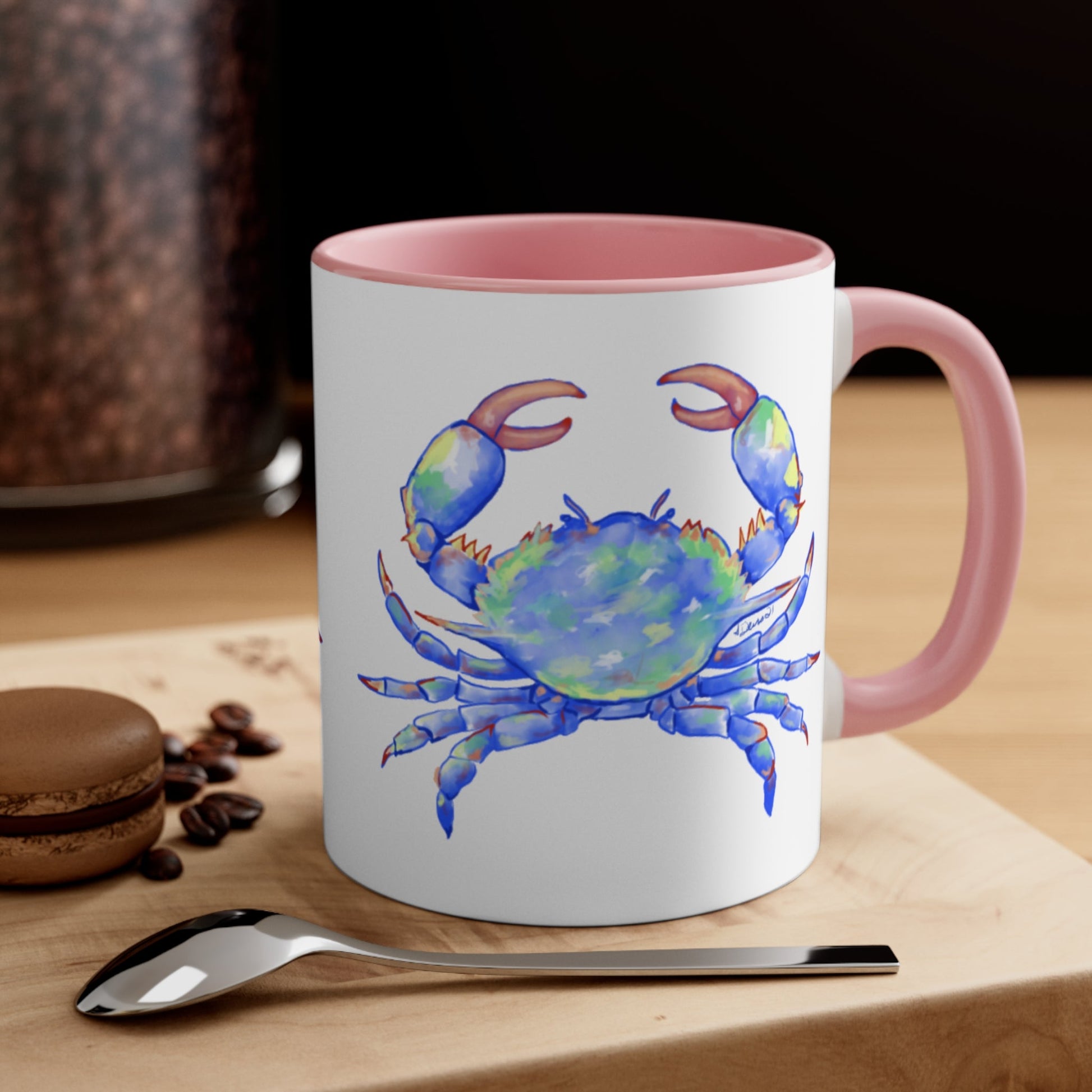 Blue Crab Accent Coffee Mug, 11oz - Blue Cava