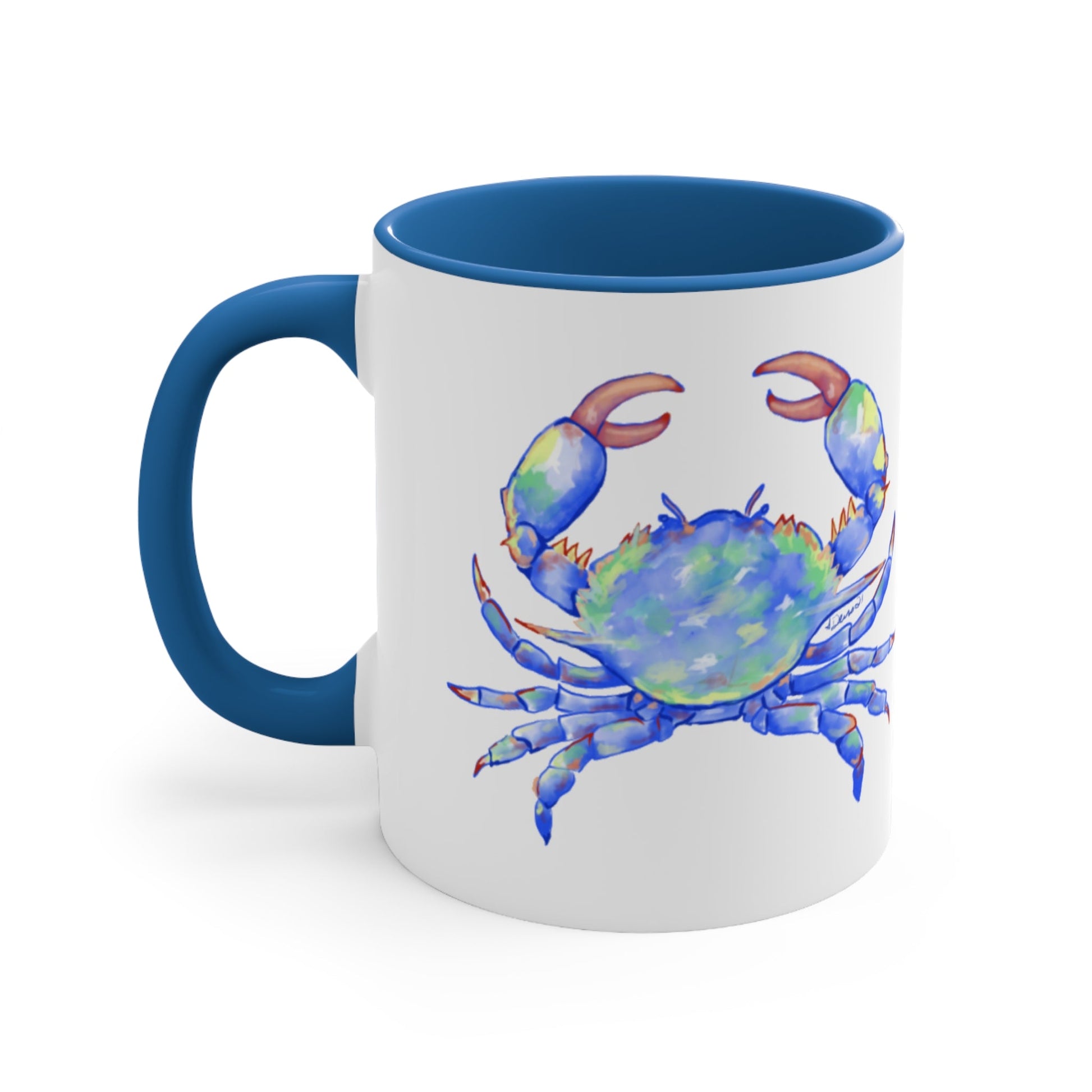 Blue Crab Accent Coffee Mug, 11oz - Blue Cava