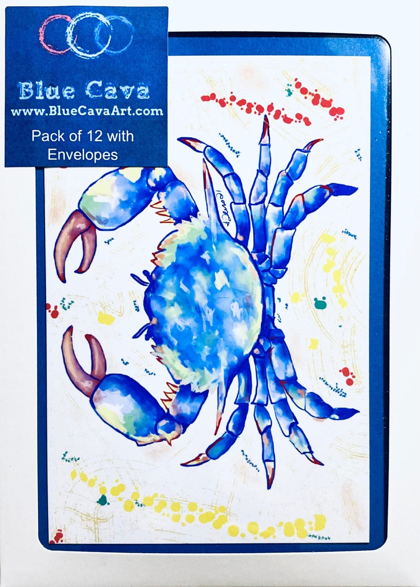 Blue Crab Greeting card - Blue Cava