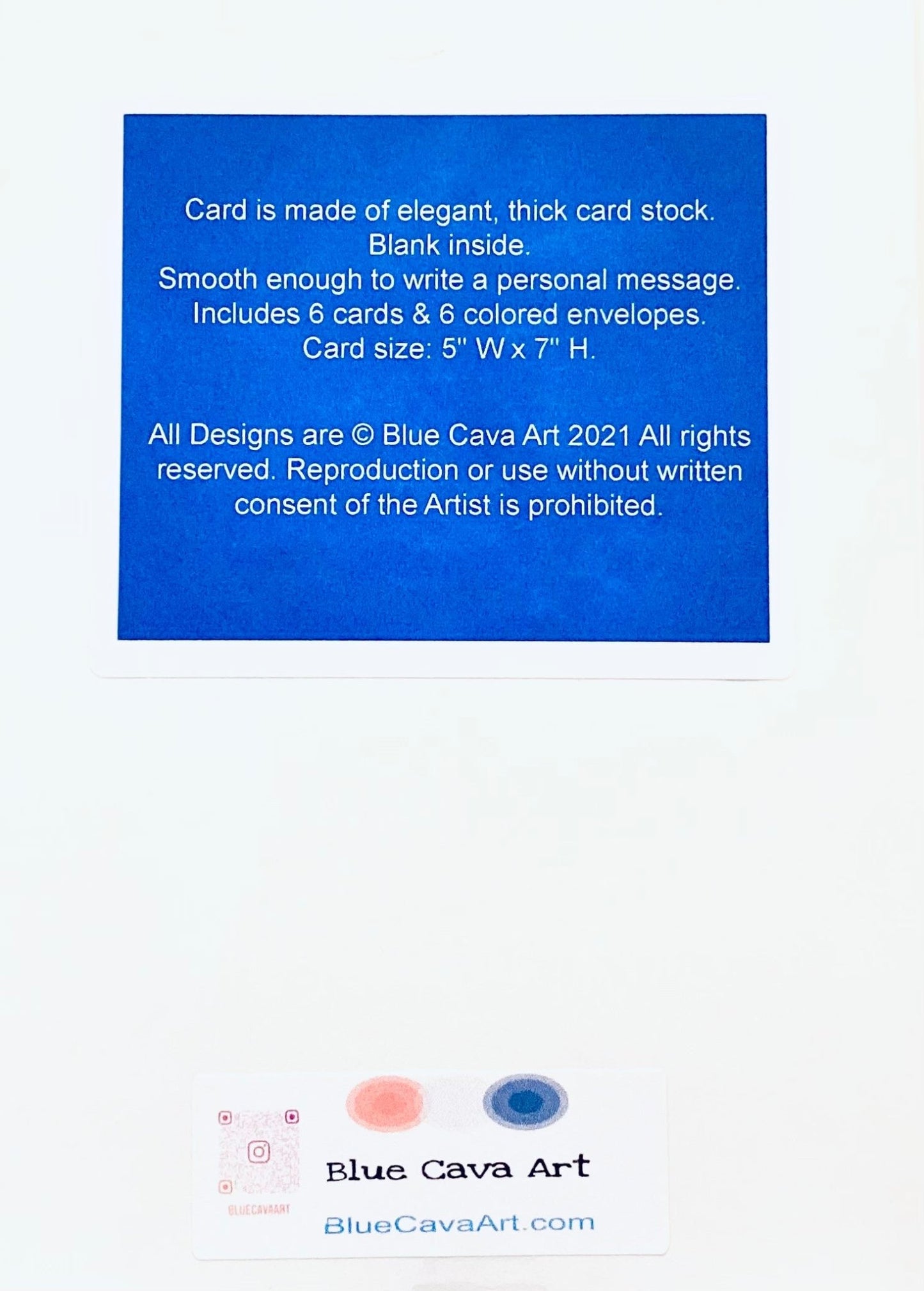 Blue Dog Greeting Card - Blue Cava