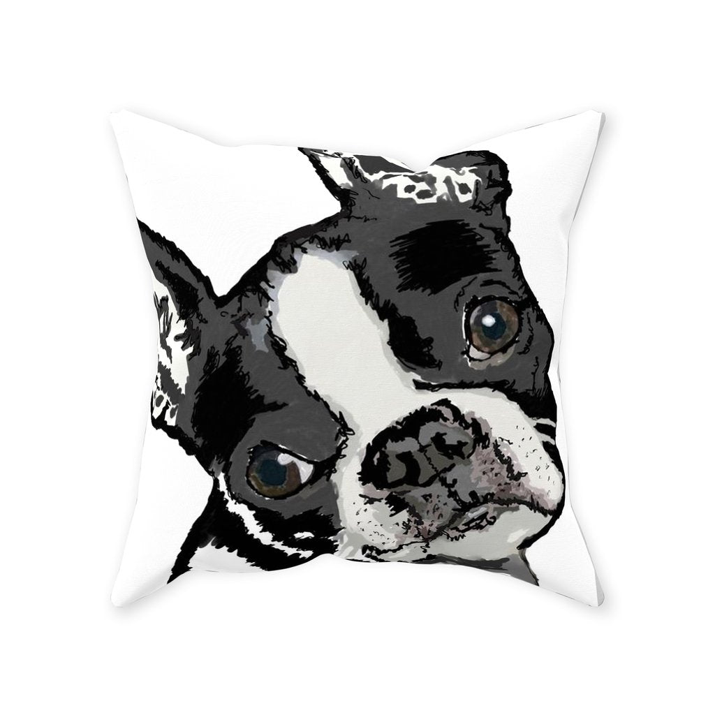 “Bugsy” Dog Throw Pillows - Blue Cava