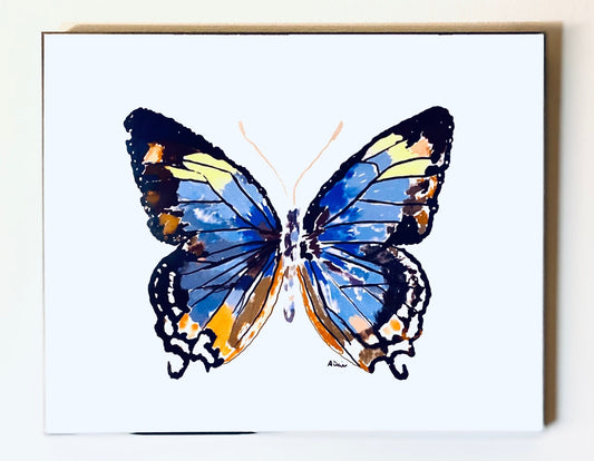 Butterfly Wall Art - Blue Cava
