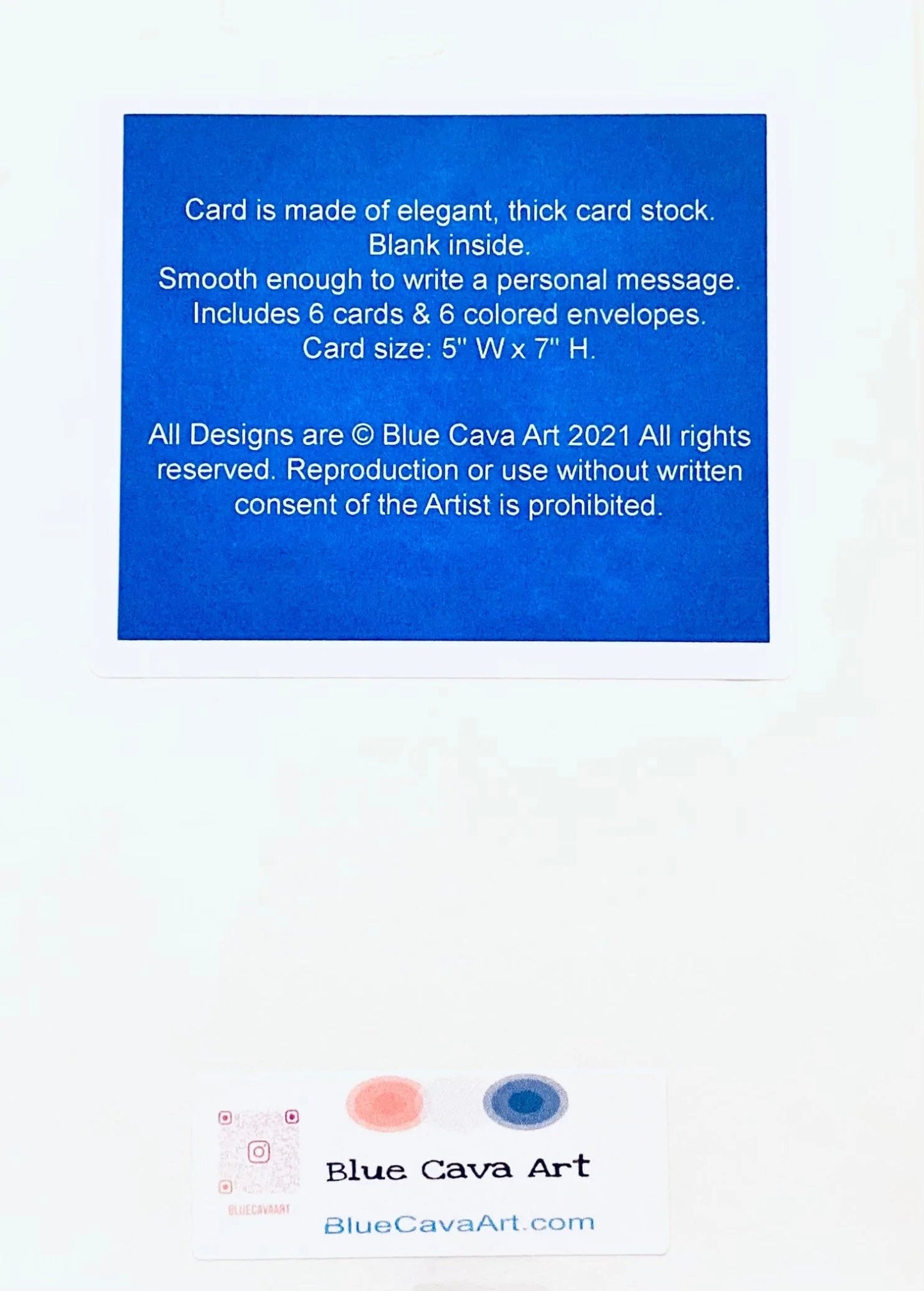 Cardinals Greeting card - Blue Cava
