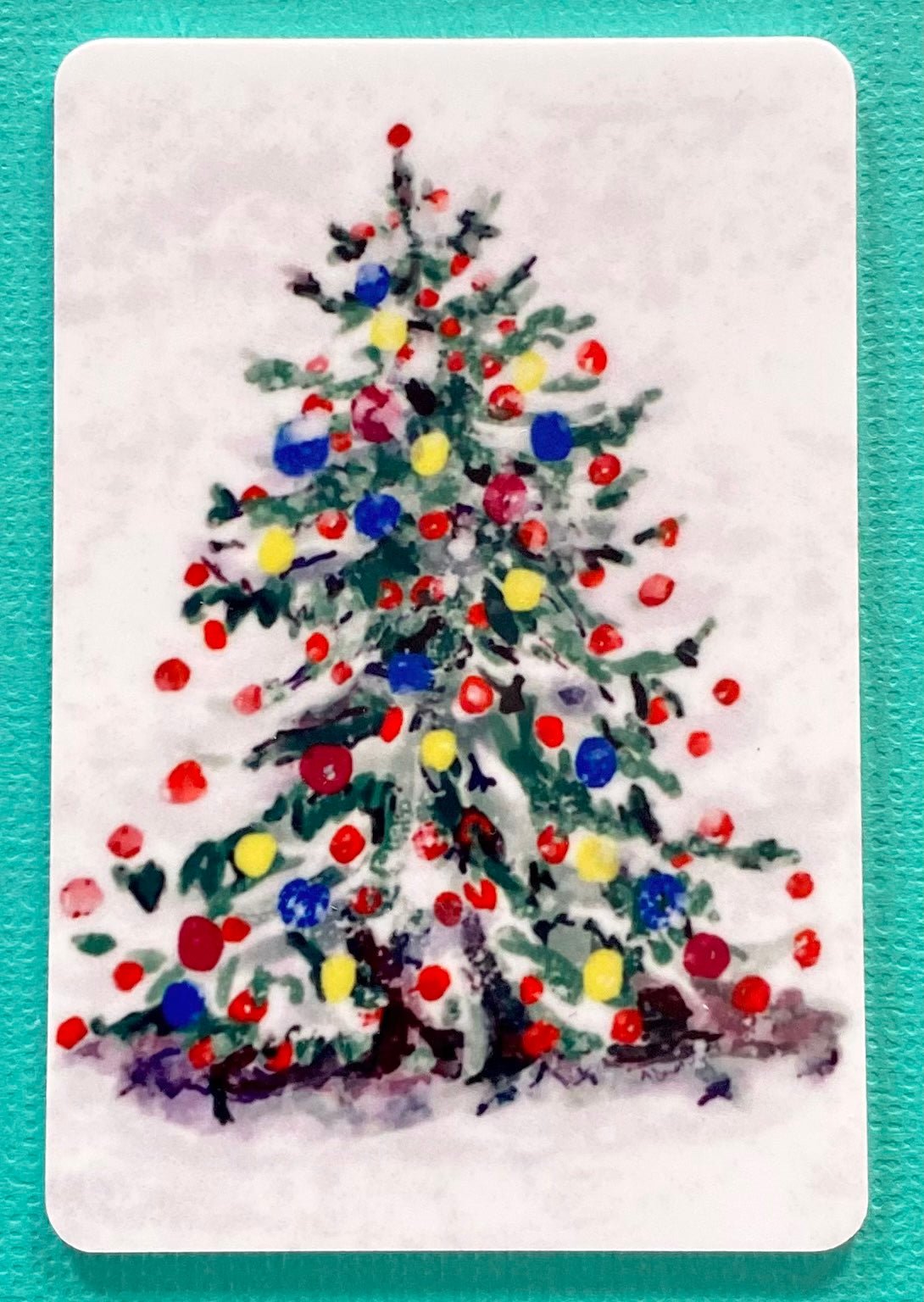 Christmas Tree Magnet - Blue Cava