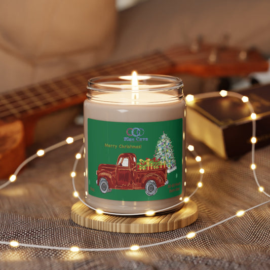 Christmas Truck Scented Soy Candle, 9oz - Blue Cava