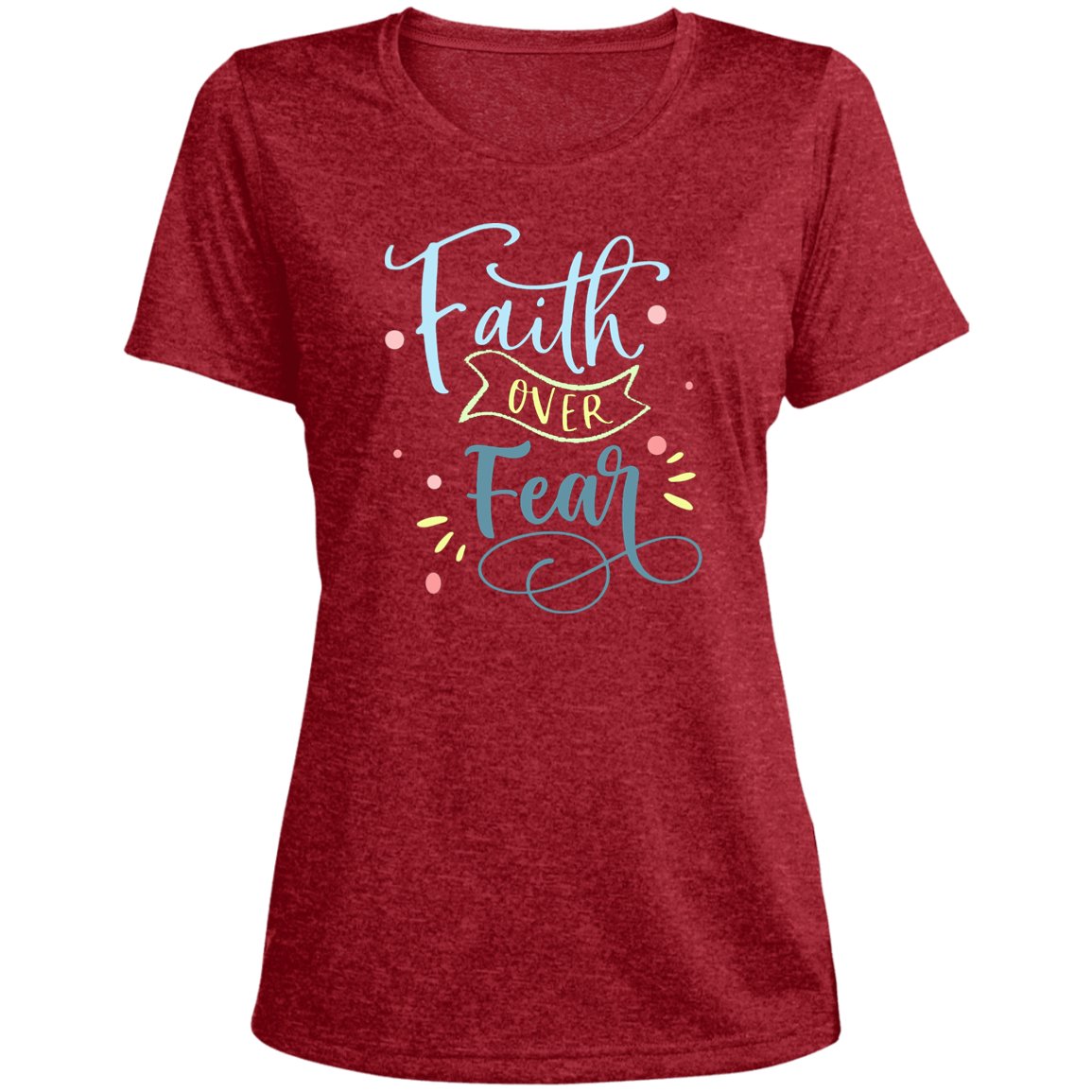 Faith Over Fear T-shirt (Multiple Color Options) - Blue Cava