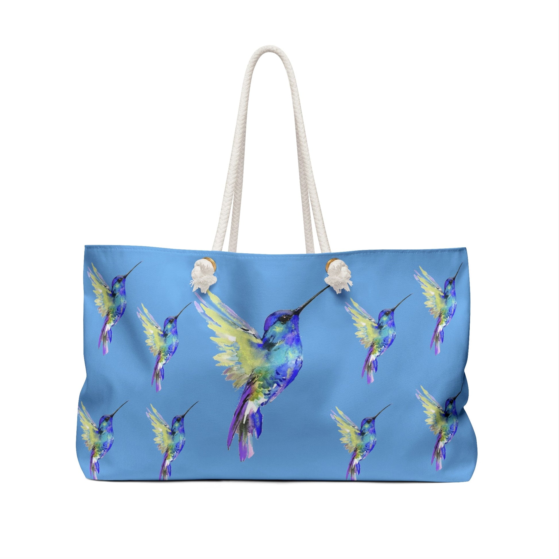 “Flossie” Hummingbird Weekender Bag - Blue Cava