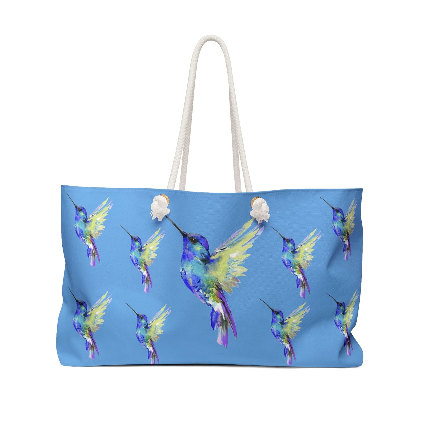 “Flossie” Hummingbird Weekender Bag - Blue Cava