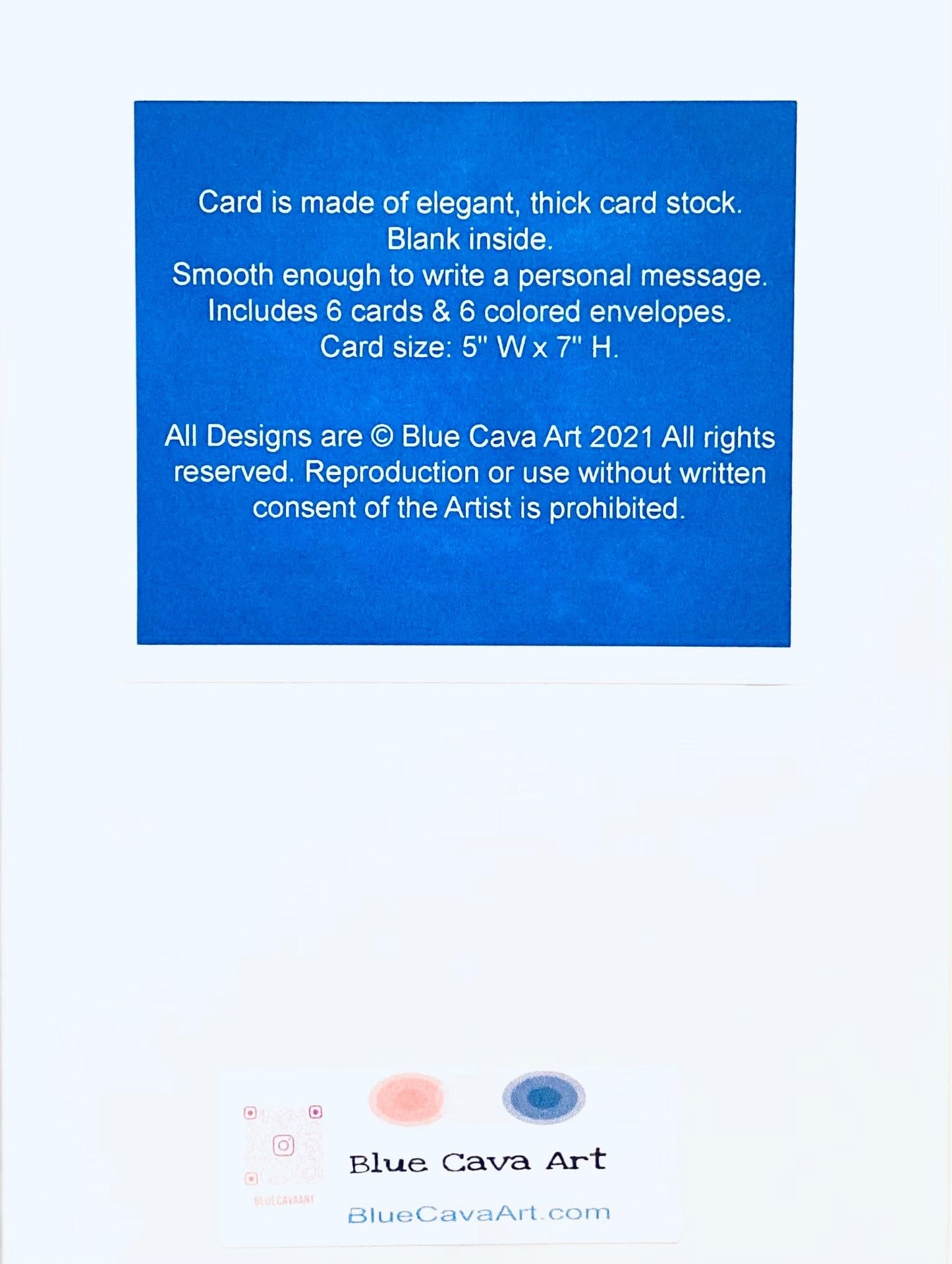 Golden Retriever Greeting Card - Blue Cava