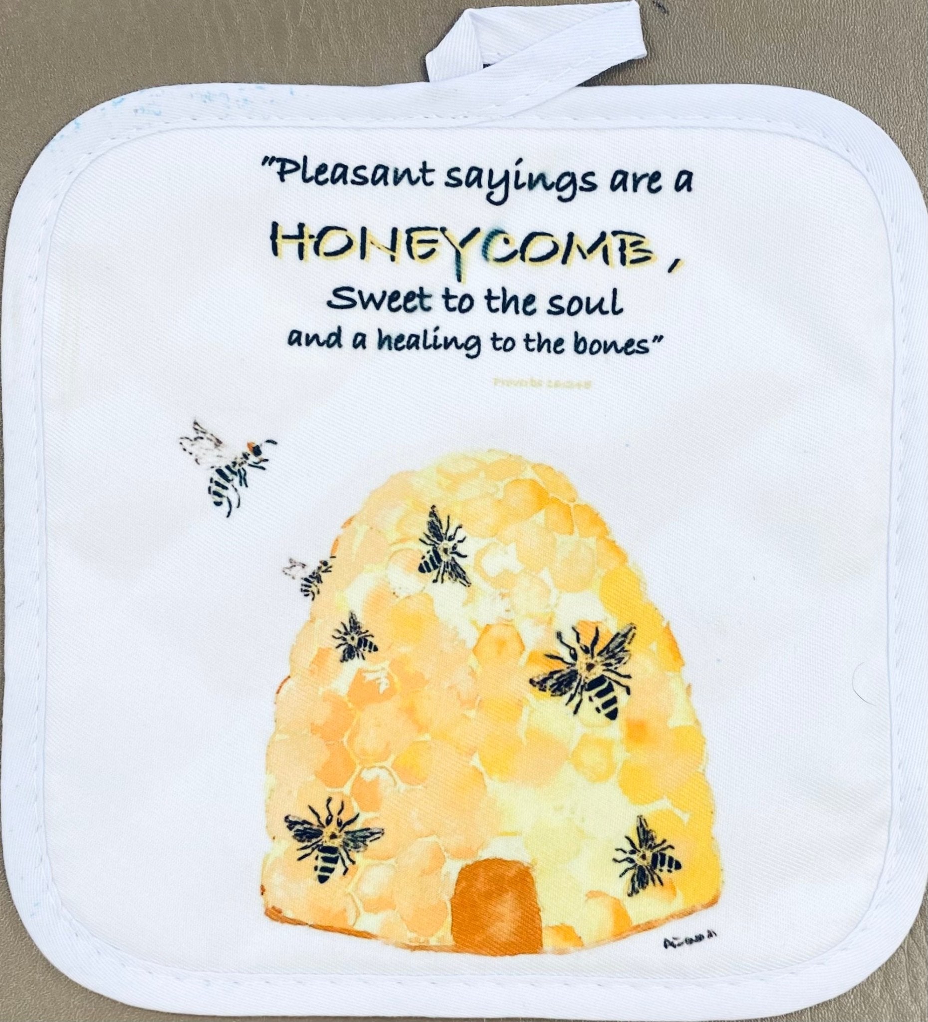Honeycomb Pot Holder - Blue Cava