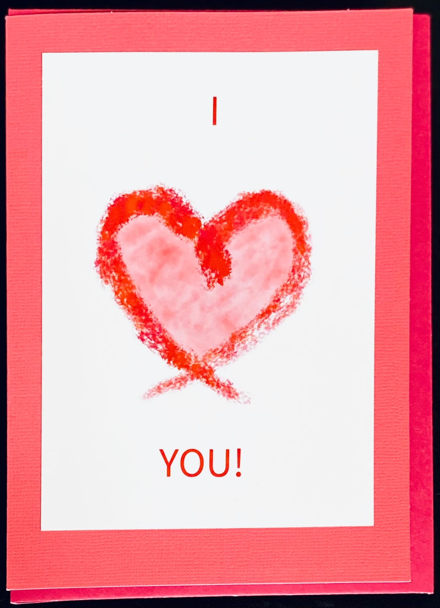 I ❤️ You Greeting Card (Multiple colors available) - Blue Cava