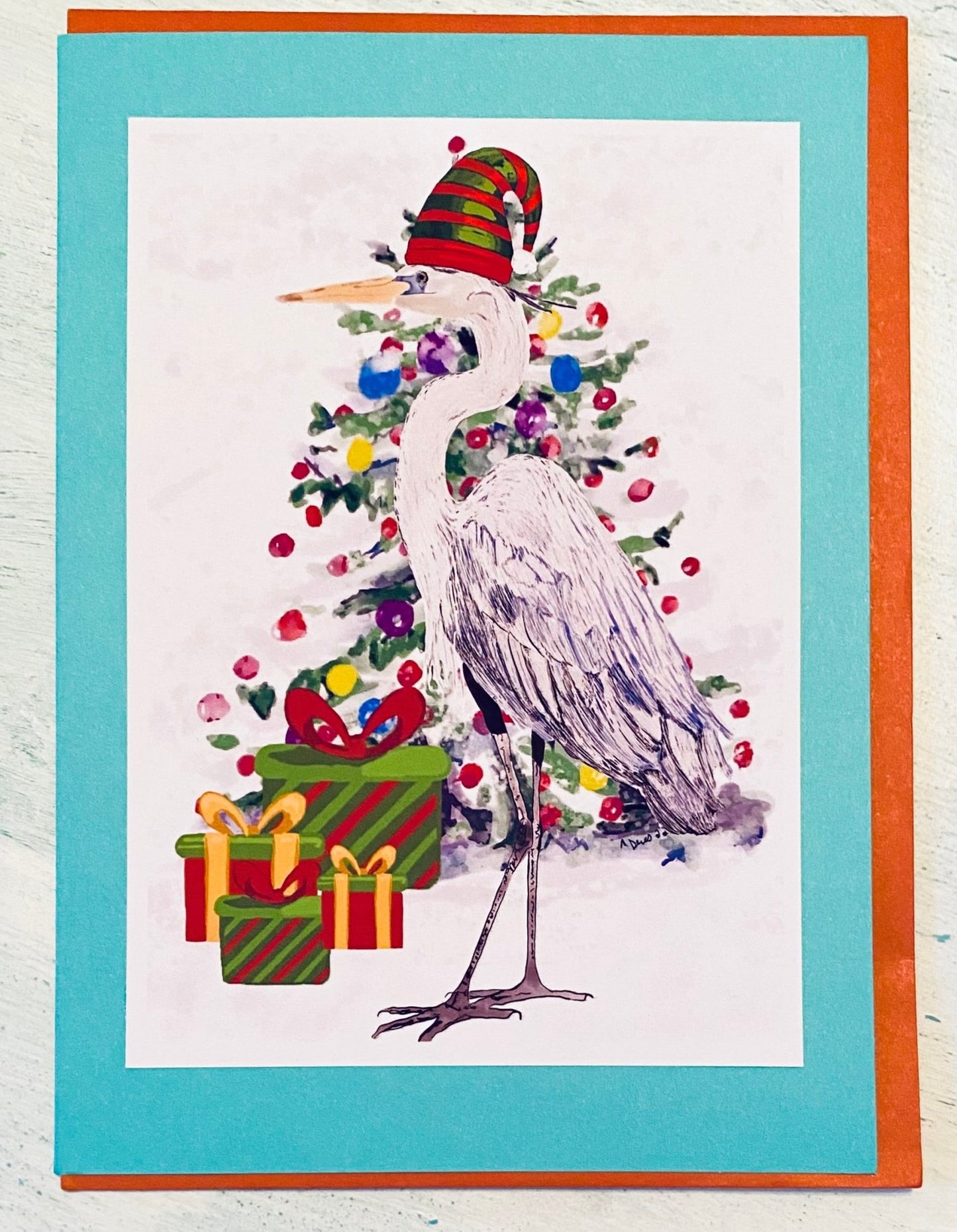“IGGY” Christmas Greeting cards - Blue Cava