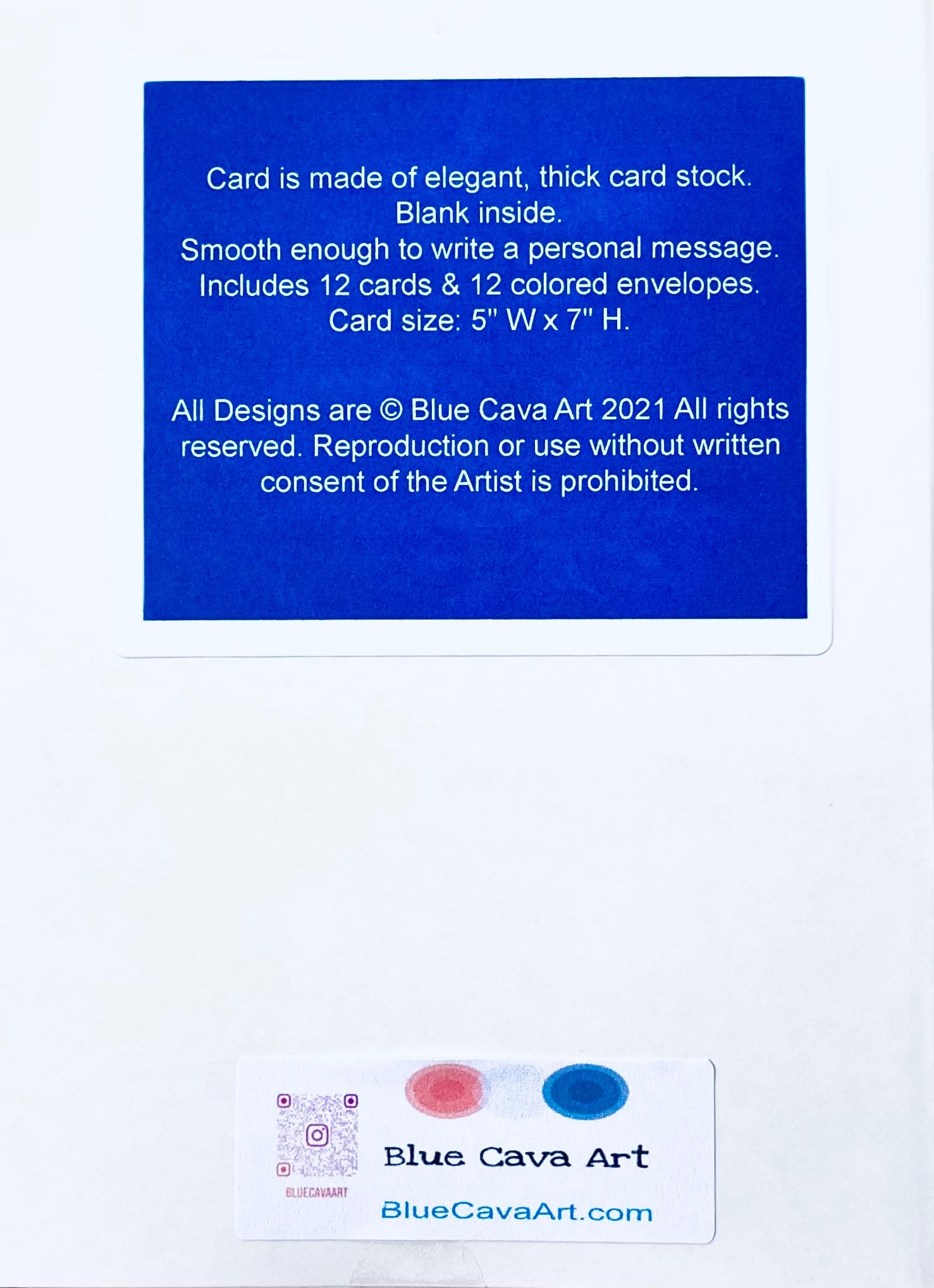 OKI Sea Turtle Greeting Card - Blue Cava