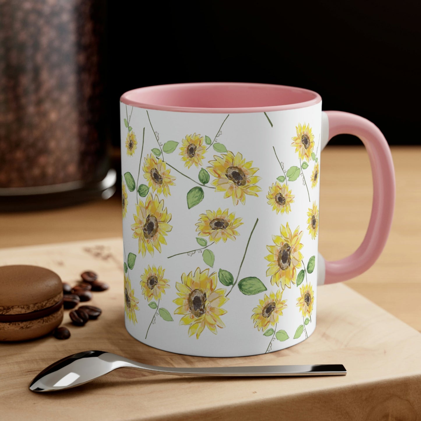 Sunflowers Accent Coffee Mug, 11oz - Blue Cava