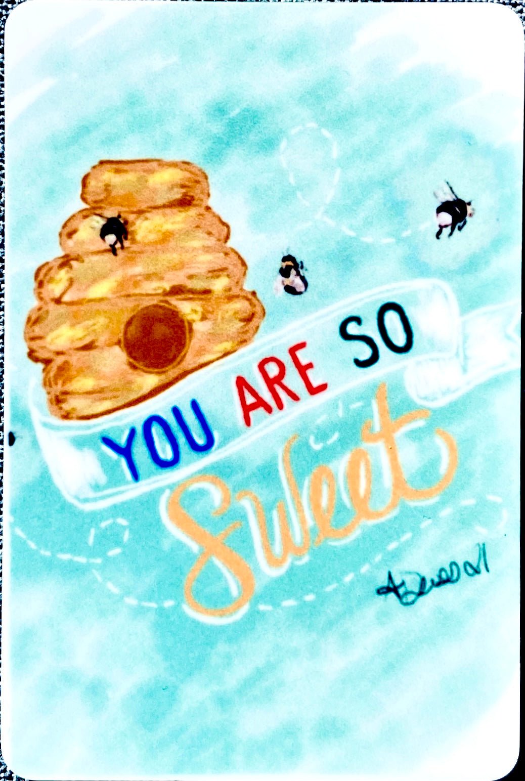 You are so Sweet Magnet - Blue Cava